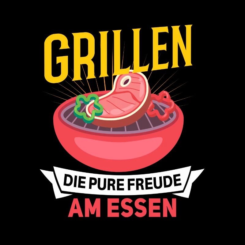 Cooler Griller Barbeque Grillen Spruch