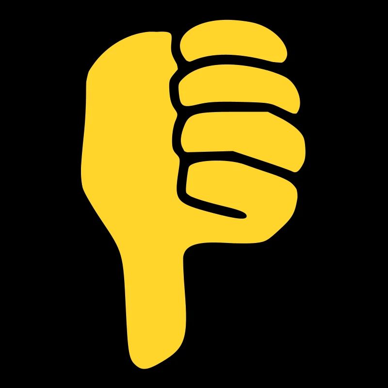 Emoji Pouce vers le bas Couleur de l’esquisse