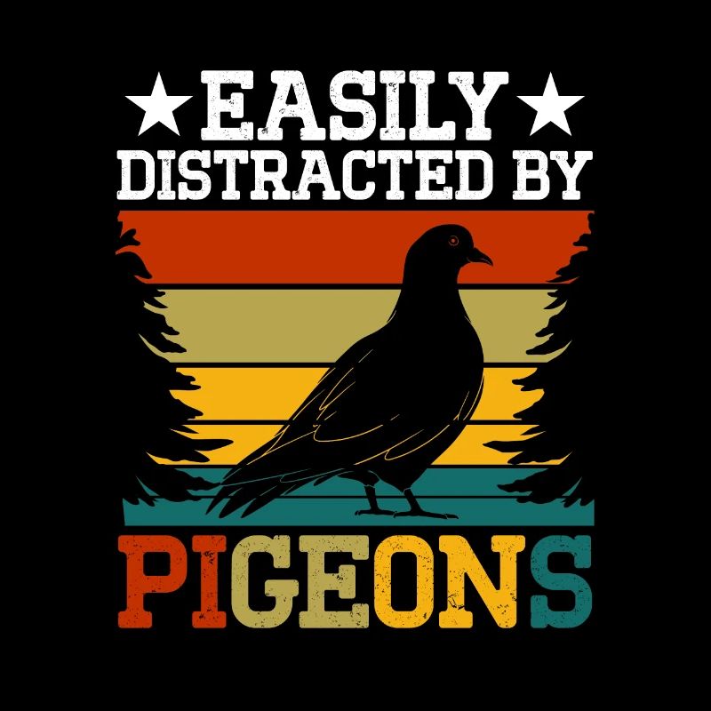 Facilement distrait par les pigeons Leicht Ablenkbar