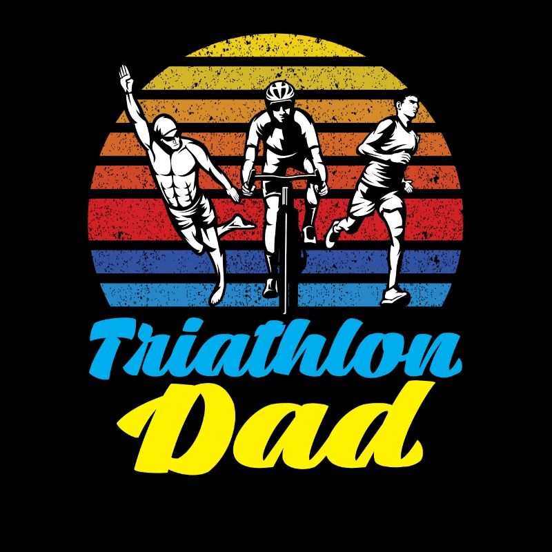 Triathlon Dad for Triathletes Fathers Men