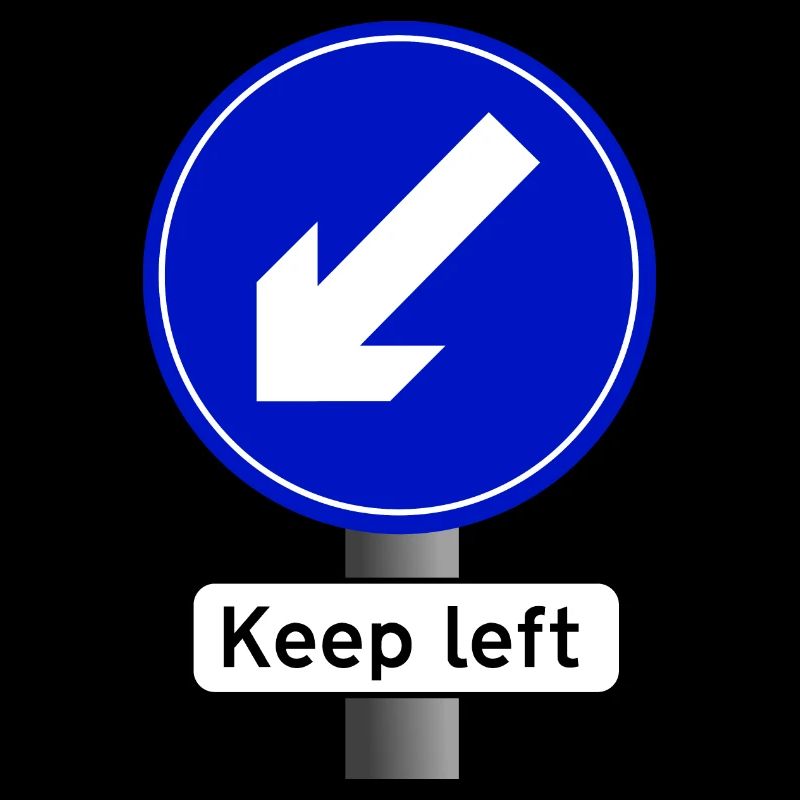 keep left