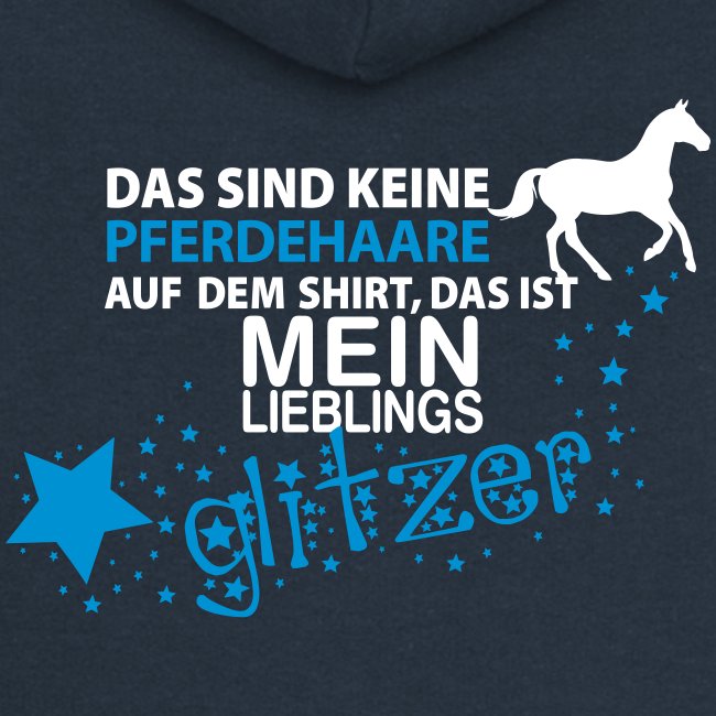 Glitzer Pferd - Frauen Premium Kapuzenjacke