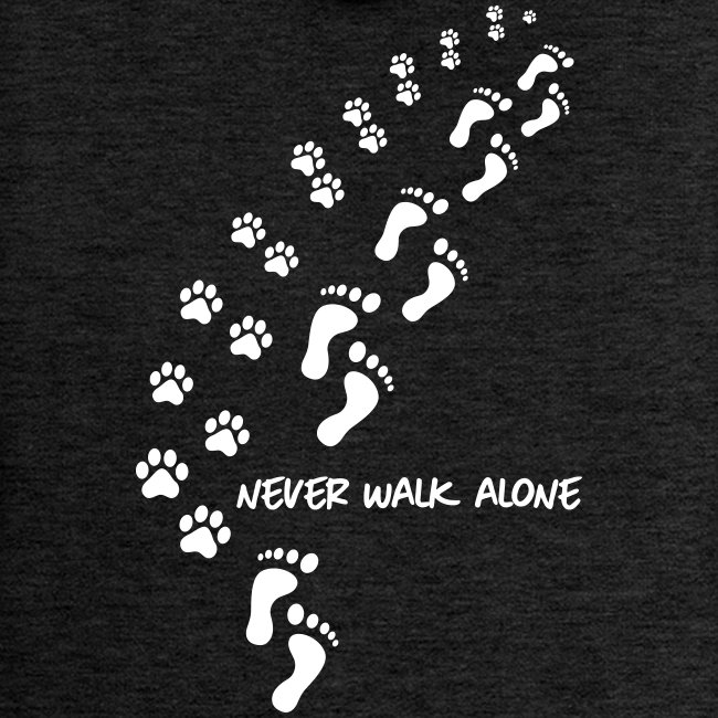 never walk alone dog - Frauen Premium Kapuzenjacke