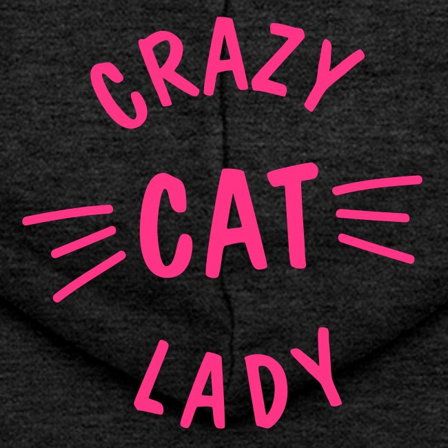 Crazy Cat Lady meow - Frauen Premium Kapuzenjacke
