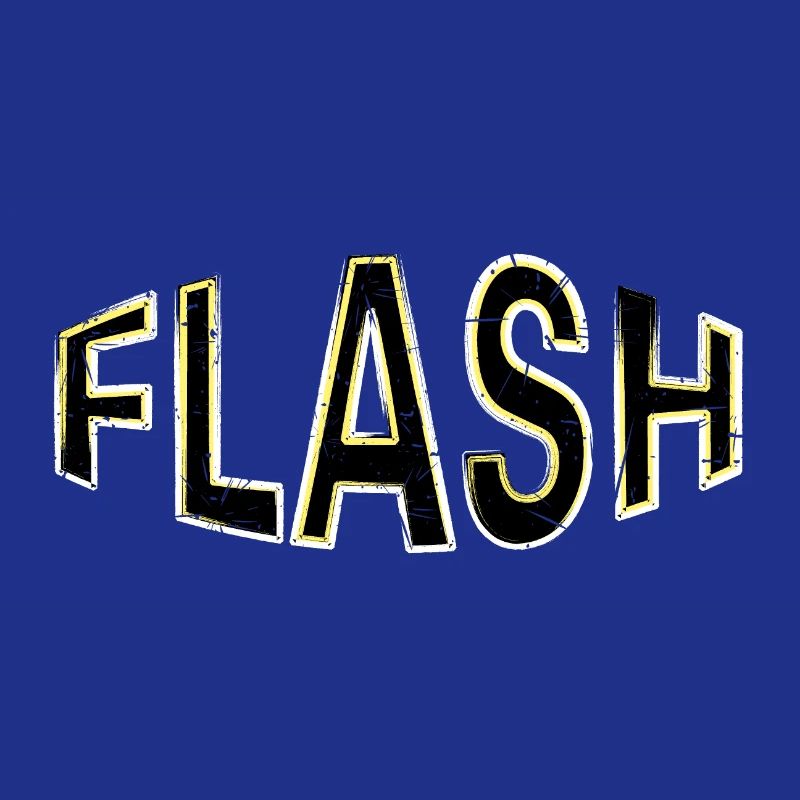 Étiquette FLASH avec flashs