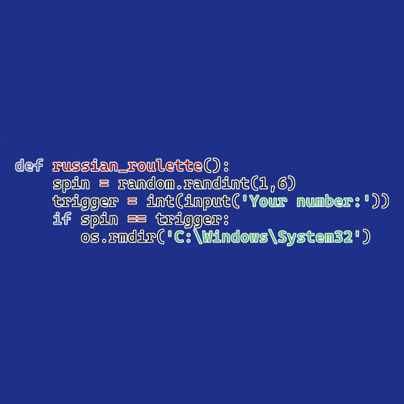 Python Russian Roulette