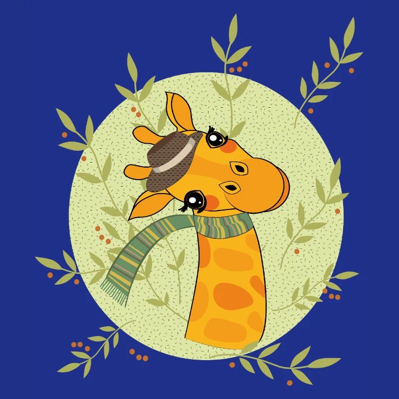 Giraffe in spring