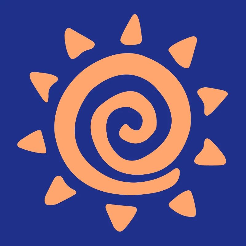 Simple sun logo