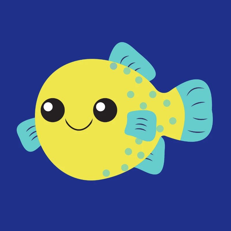 Poisson-globe, poisson mignon, océan,