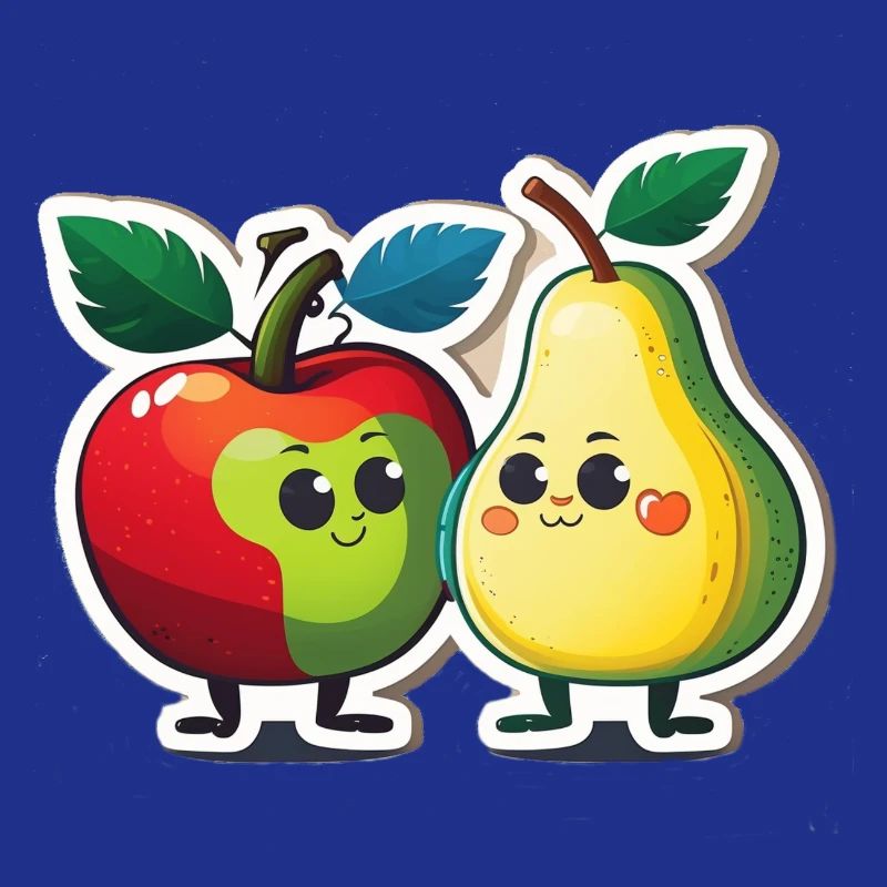 Apple and pear