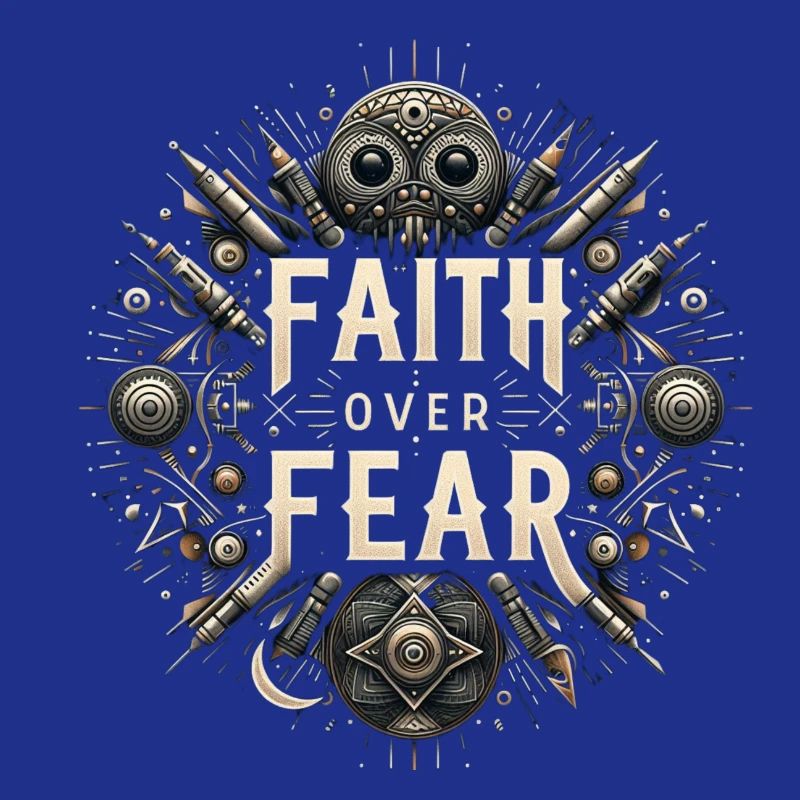 Glaube über Angst Steampunk
