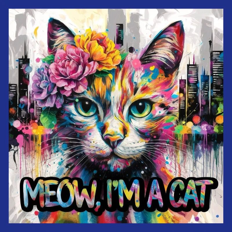 Kunstvolle Katze Version 2