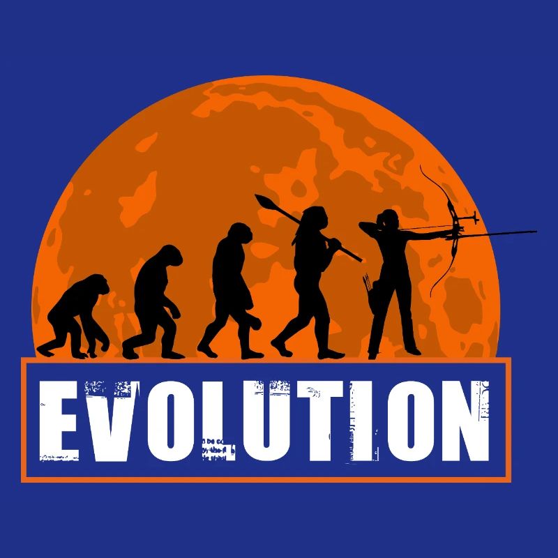 Archy Evolution Hunter Silhouette Rétro Vintage