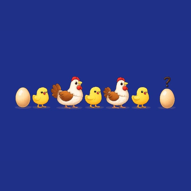 Evolution egg chick hen darwin