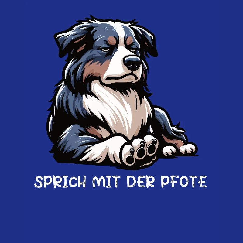 Sprich mit der Pfote Australian Shepherd Aussie 