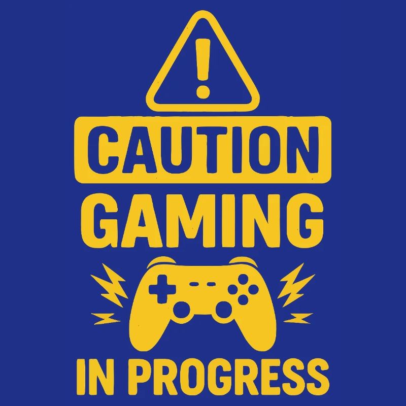 Warnung Gaming in Progress