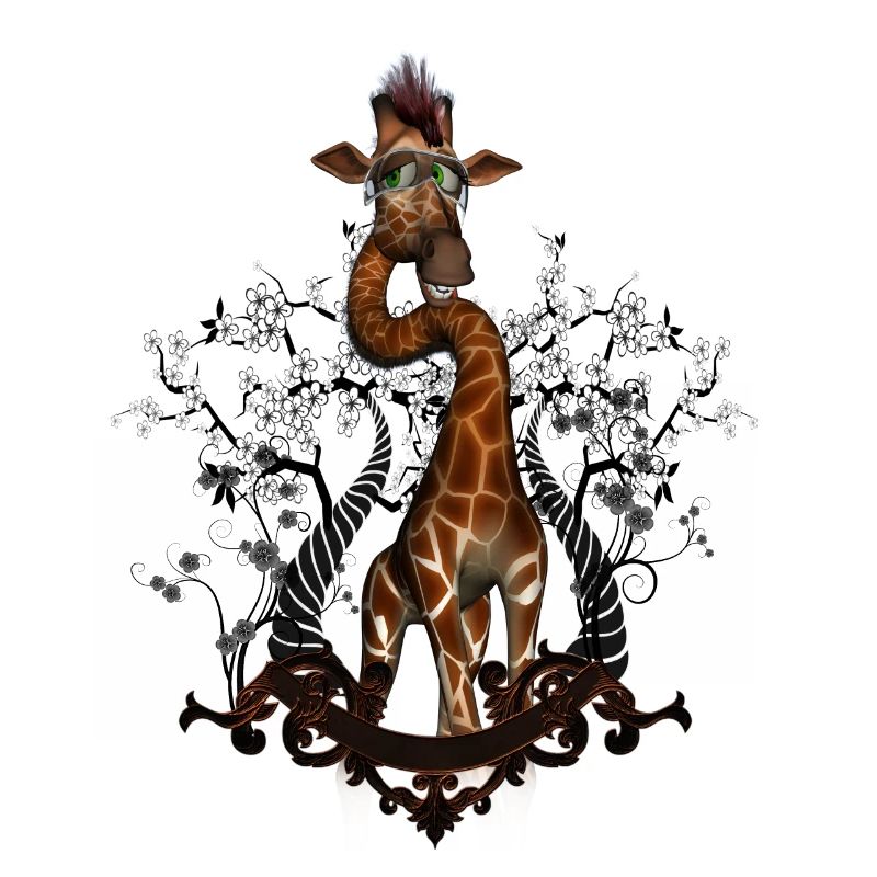 Funny giraffe