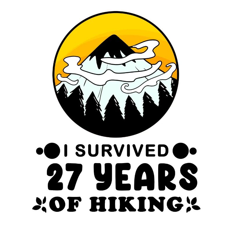 27th Birthday Hiker 27 Years Old Summit Mountains