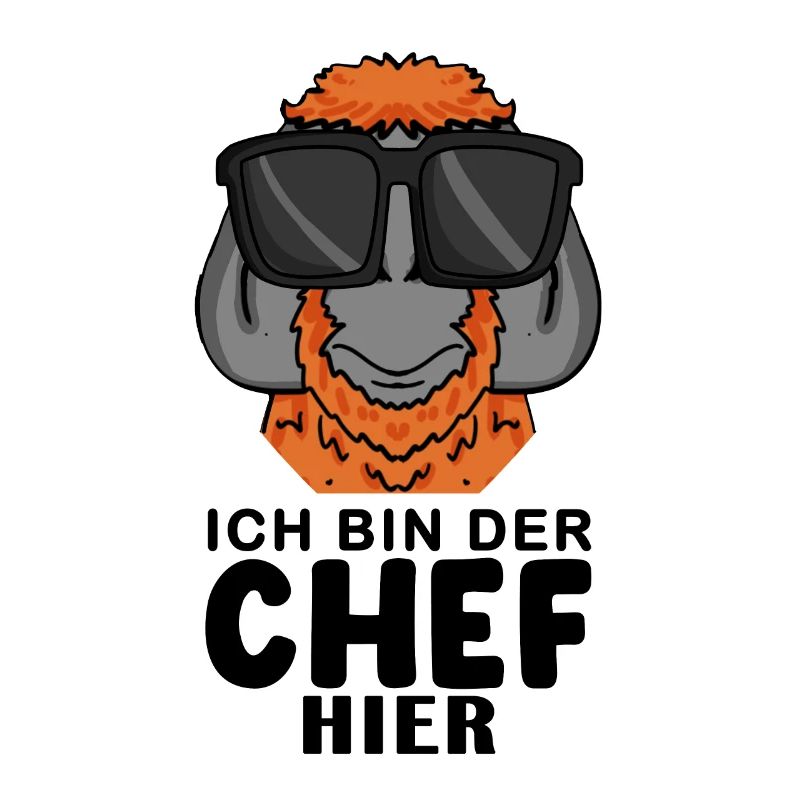 Cool Affe Chef Spruch Sonnenbrille