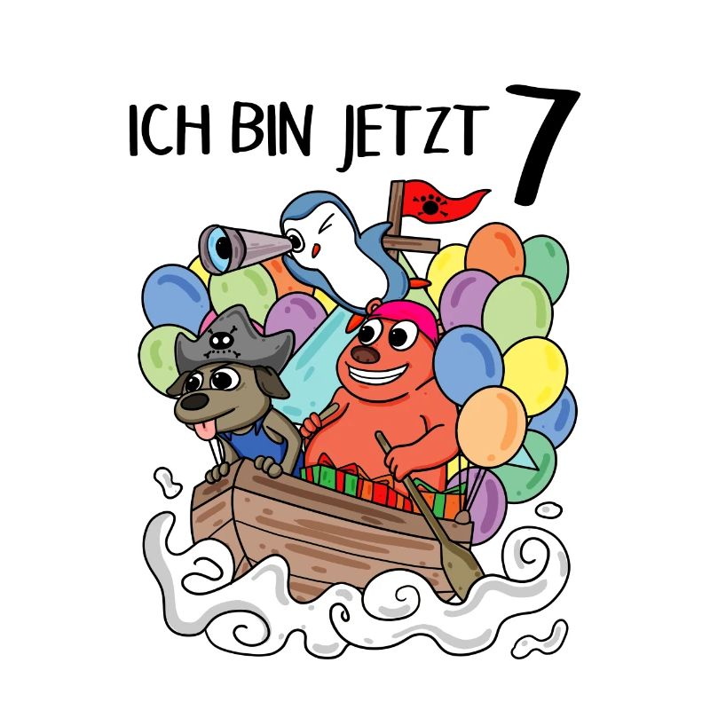 7 Geburtstag Piratenschiff Kindergeburtstag