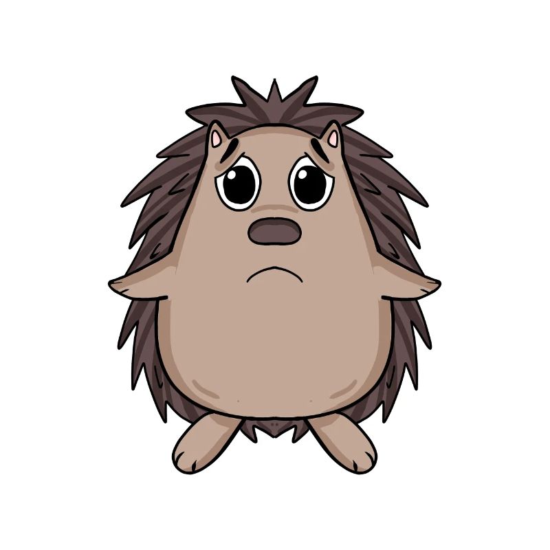 Igel Traurig - trauriger Igel