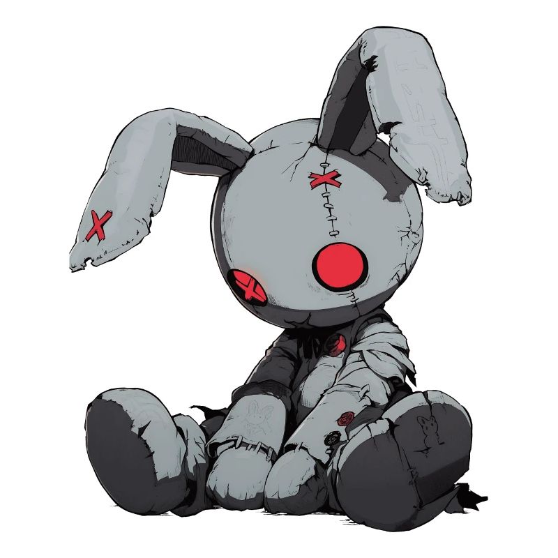 Goth Bunny Doll Bunny Gothic Doll Gift