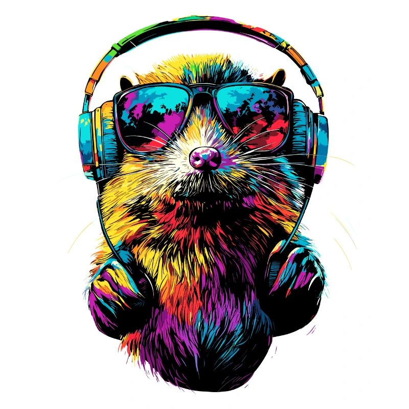 Mole with Sunglasses Love Cute Moles