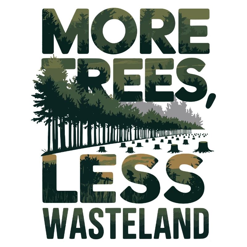 More Trees Less Wasteland Nature Conservation