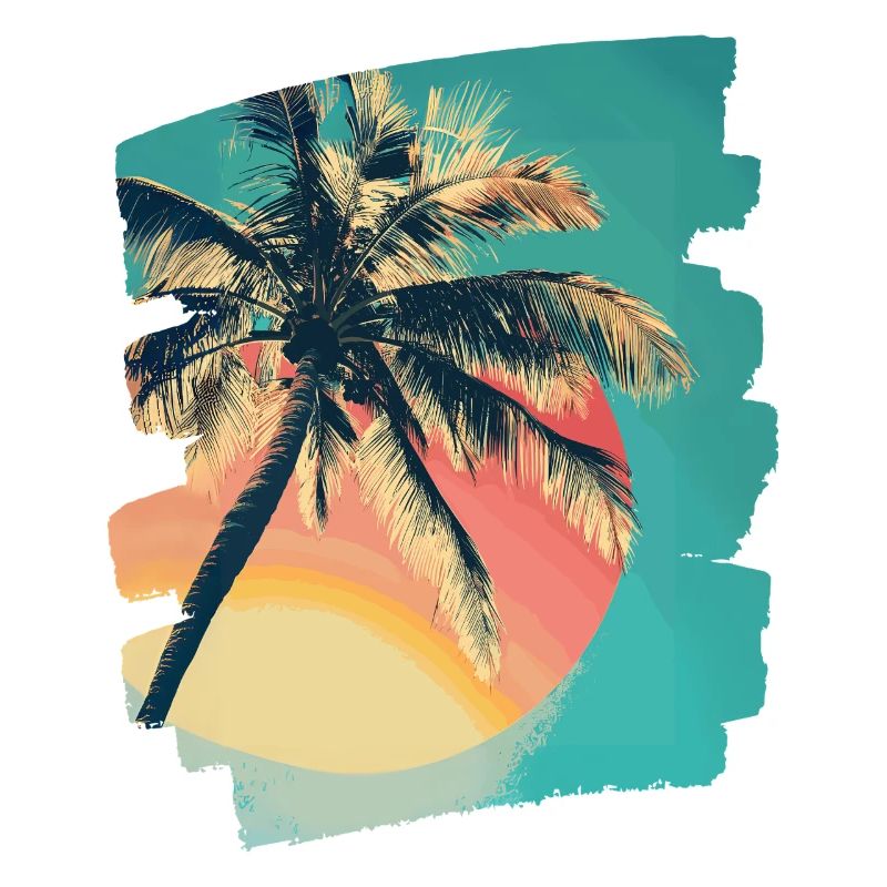 Palm Tree Sunset Summer Sun