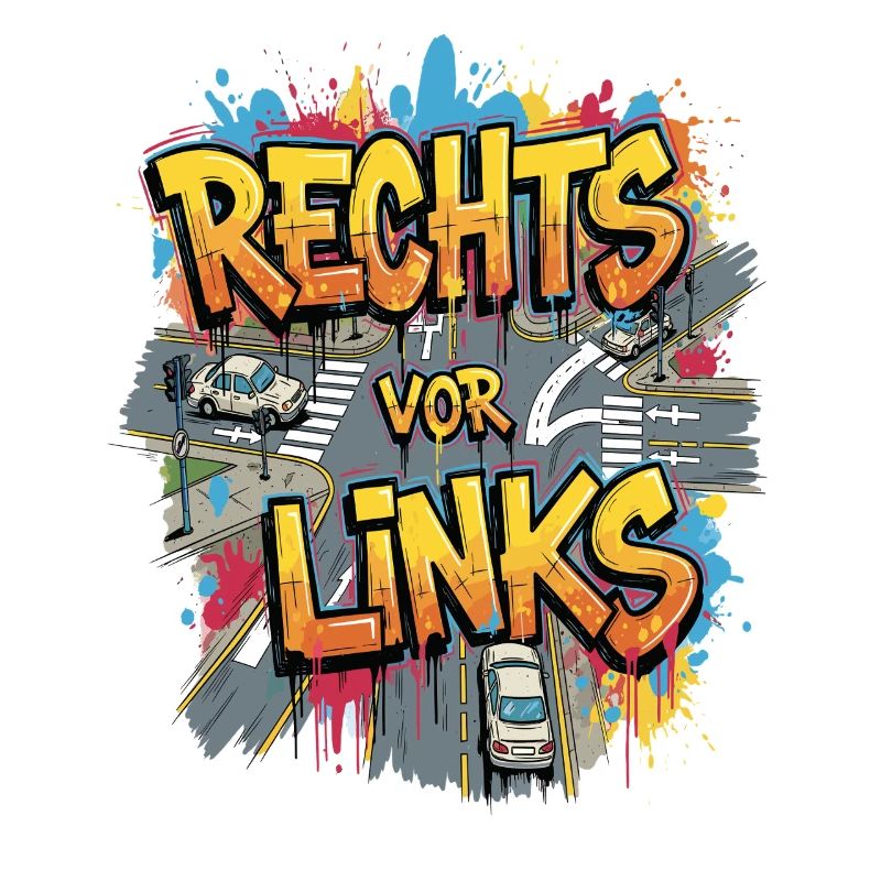 Rechts Vor Links -Graffiti Style