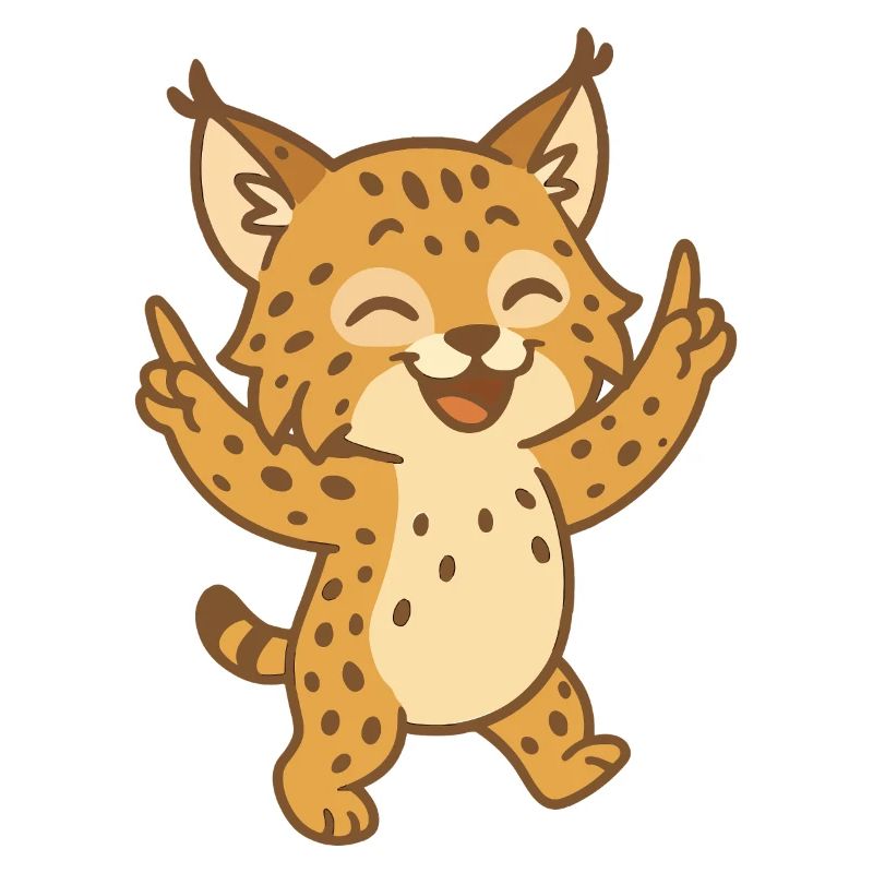 Feiernder Luchs