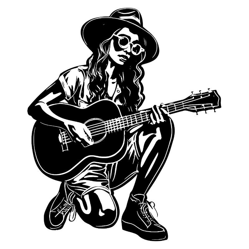 Gitarrist Mädchen