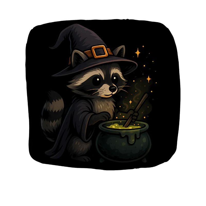 Necromantic raccoon with magic hat