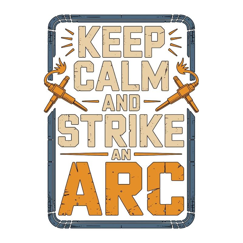 Welder Keep Calm And Strike Steel Metalwork