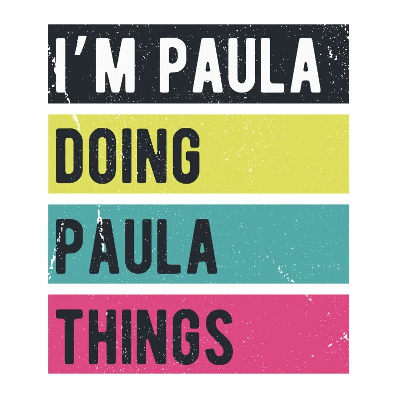 Ich bin Paula und mache Paula Dinge Retrofarben