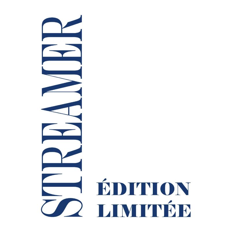 Limitierte Edition Blue Serif Streamer