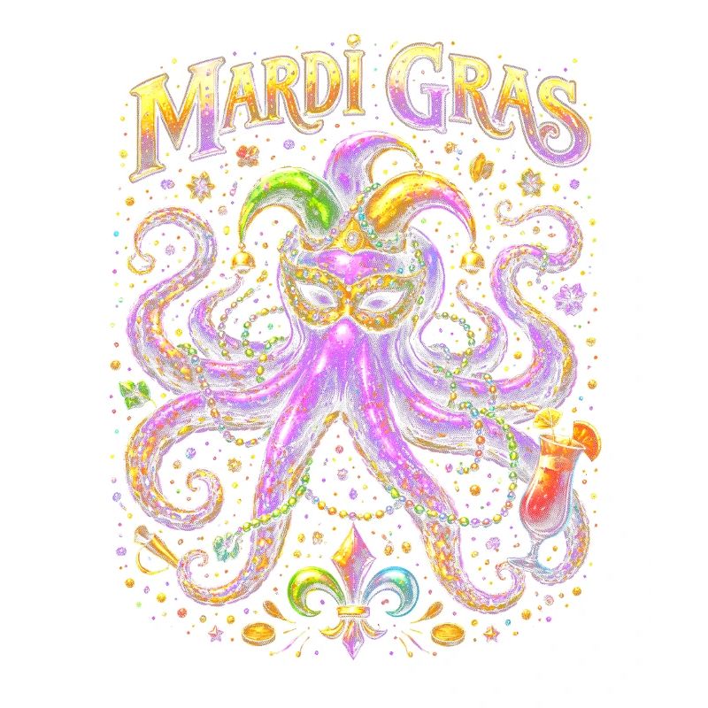 Mardi Gras Octopus Octopus Mask