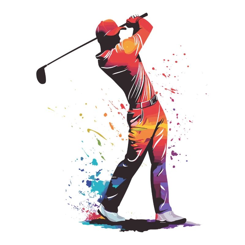 Golfer silhouette