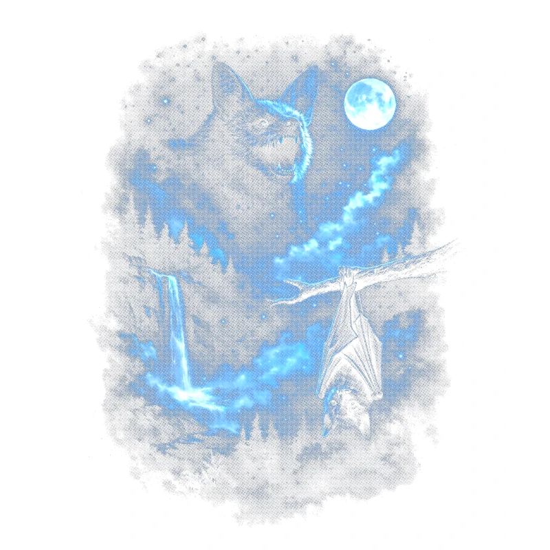 Blauer Nachtwolf Mondlicht