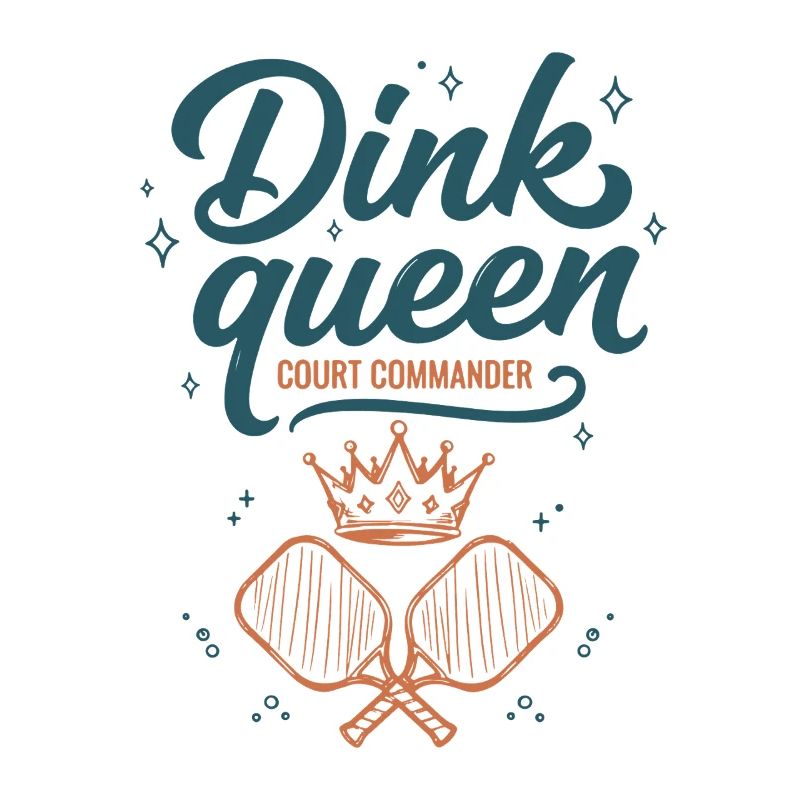 Pickleball Dink Queen Court Commander player