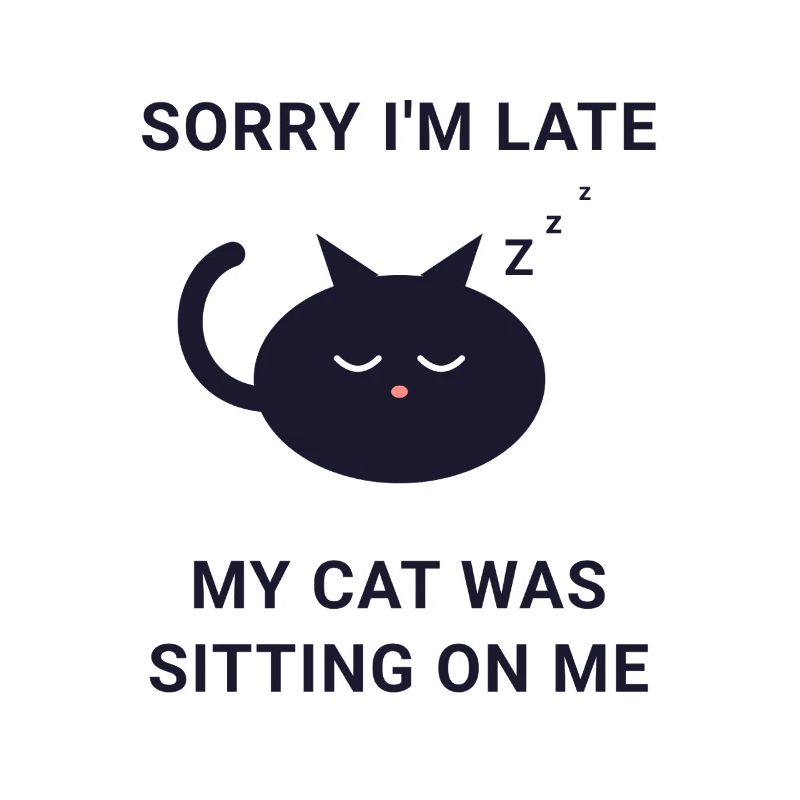 Late Cat Nap Excuse Tee
