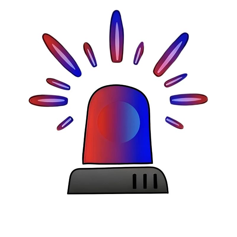 Siren Blue-Red Gradient