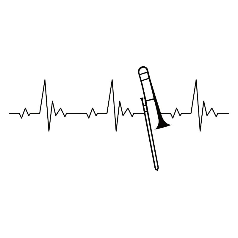 Trombone heartbeat frequency pulse ECG