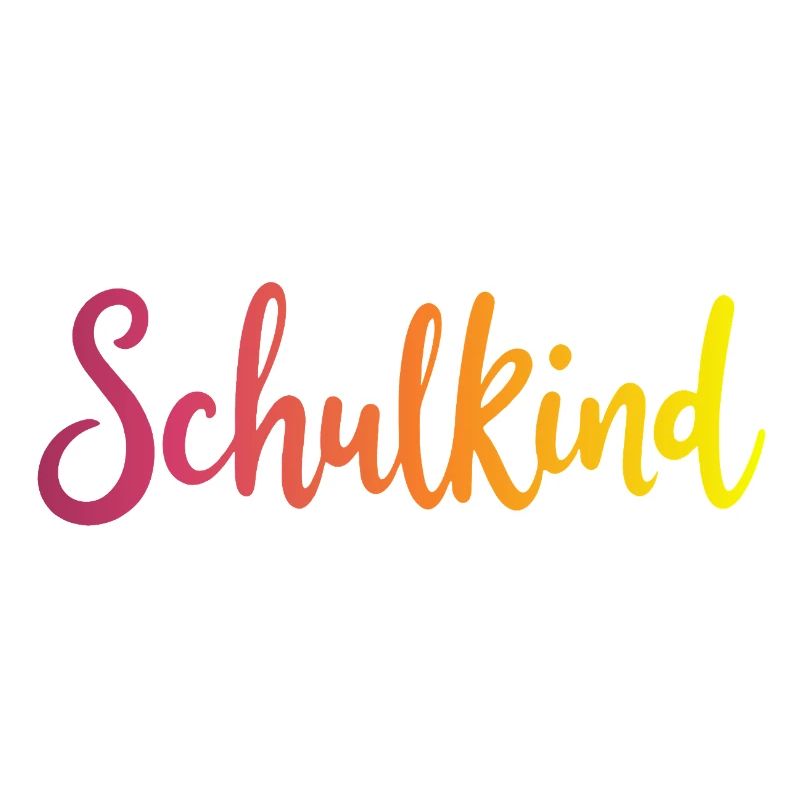 Schulkind Farbverlauf Rot-Gelb - Gradient Script