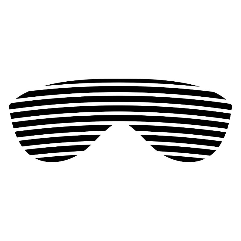 Brille schwarz gestreift