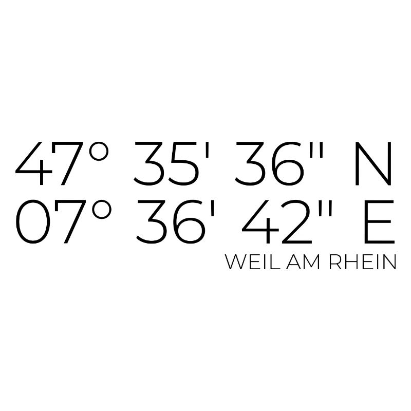 coordinates Weil am Rhein