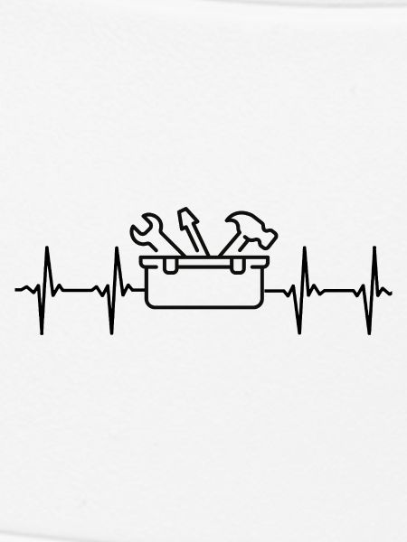 Handwerker EKG Herzschlag
