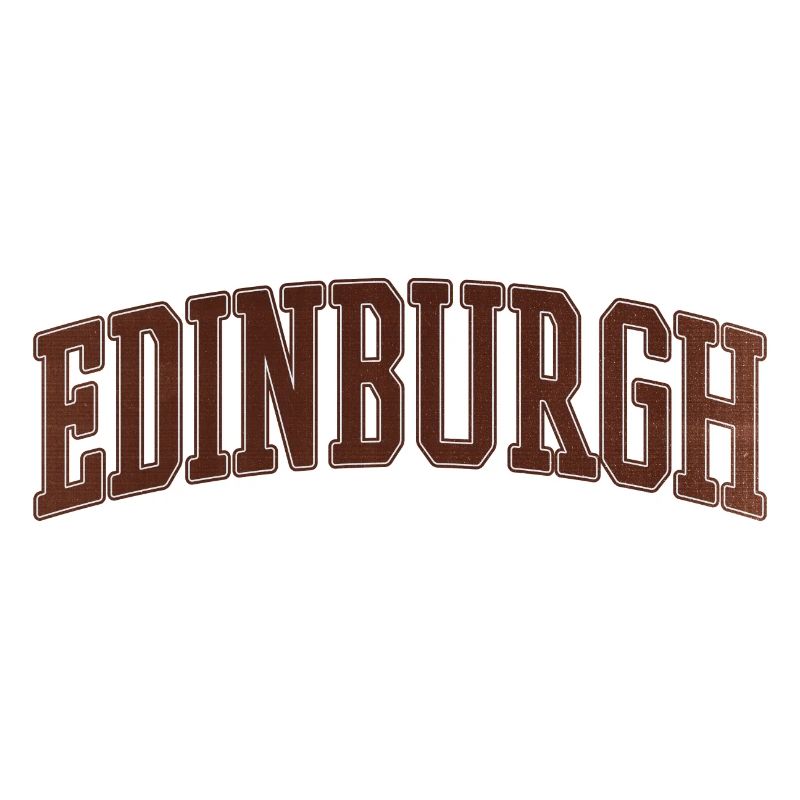 Edinburgh Bogen-Stil Varsity Schriftzug