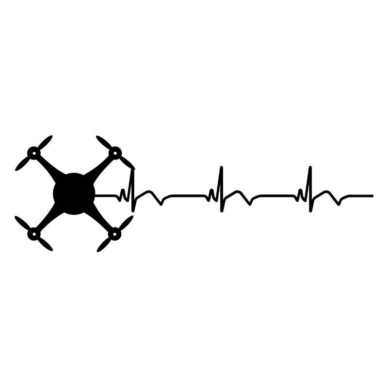 Drone Drone Pilot ECG Heartbeat