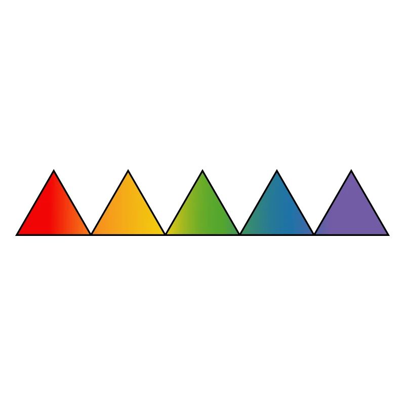 Rainbow LGBTQ triangles